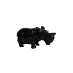 Hippopotame en ébène noir (petit modèle)