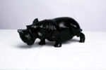 Hippopotame en ébène noir (petit modèle) – Image 4