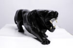 Lion en ébène noir (grand modèle) – Image 2