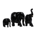 Gros éléphant en bois d'ébène – Image 3