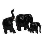 Gros éléphant en bois d'ébène – Image 4