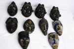 Masque en argile terne et frappant