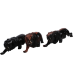 Moyen lion bois d'ébène Royale long