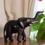 Statuette Eléphant Africain - Noir – Image 4
