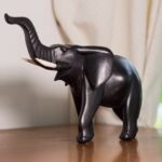 Statuette Eléphant Africain - Noir – Image 3