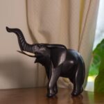 Statuette Eléphant Africain - Noir – Image 2