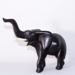 Statuette Eléphant Africain - Noir – Image 5