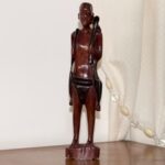 Statuette Homme Africain - Porteur - Bois – Image 2