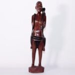 Statuette Homme Africain - Porteur - Bois